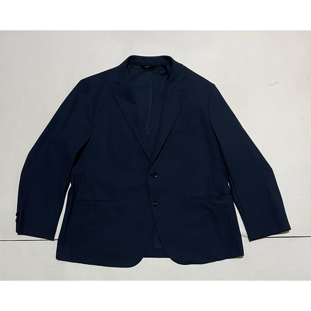 Sene Soho FlexTech Technical Blazer Men's Navy Size 48 Stretch 2 Button